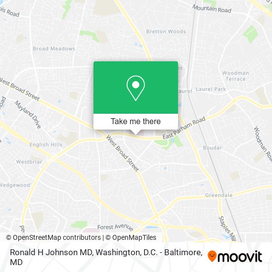 Mapa de Ronald H Johnson MD