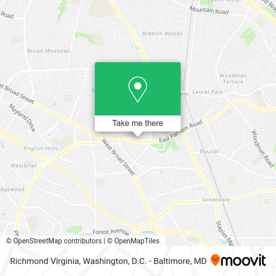 Richmond Virginia map