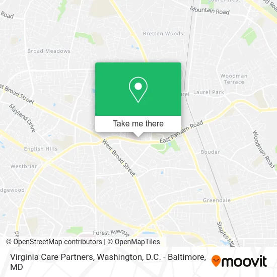 Virginia Care Partners map