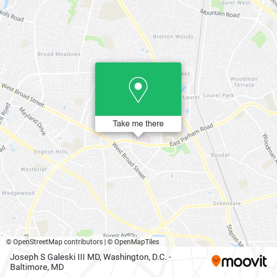 Mapa de Joseph S Galeski III MD