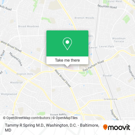 Tammy R Spring M.D. map