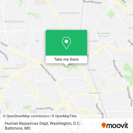 Human Resources Dept map