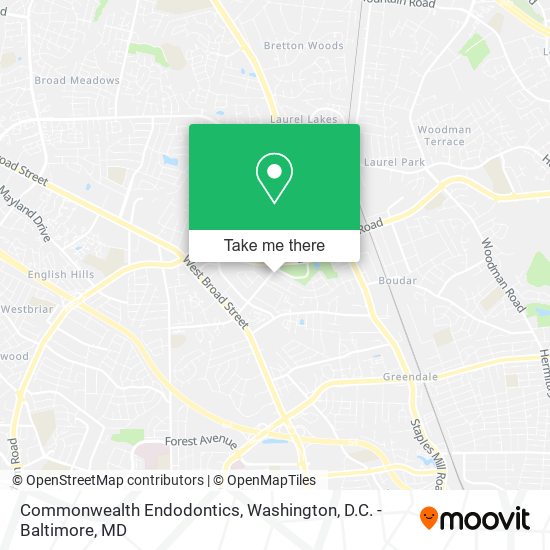 Commonwealth Endodontics map