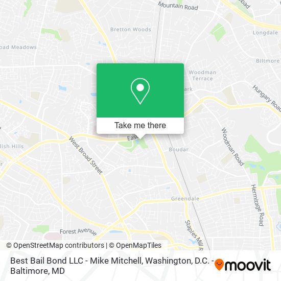 Best Bail Bond LLC - Mike Mitchell map