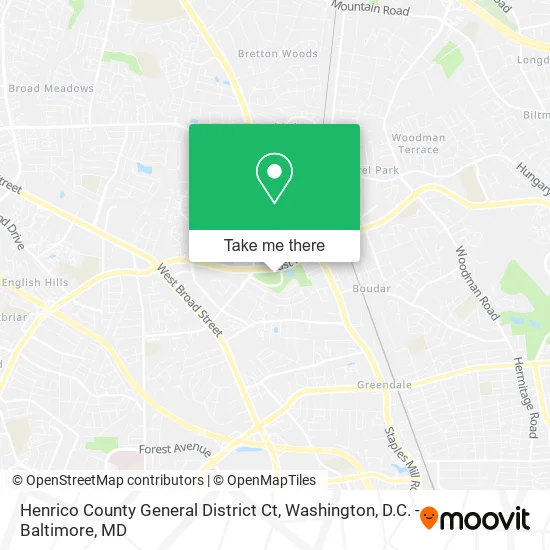 Mapa de Henrico County General District Ct