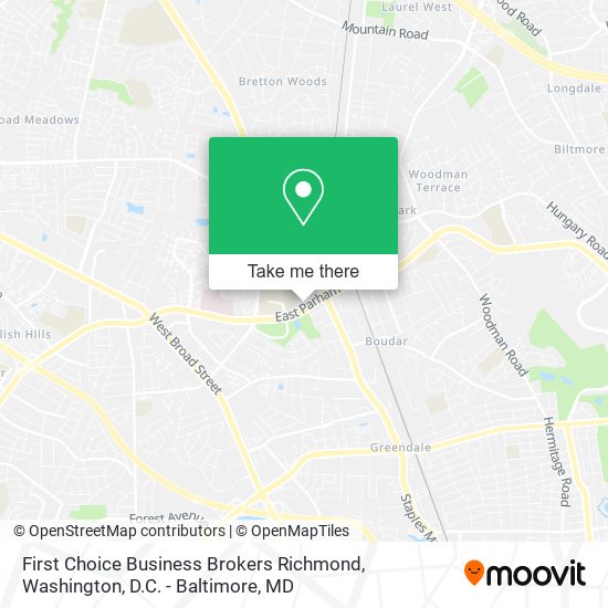 First Choice Business Brokers Richmond map