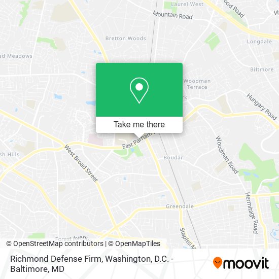 Richmond Defense Firm map