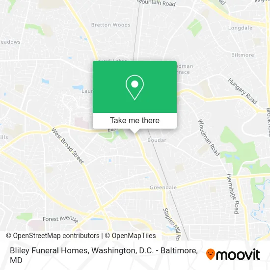 Bliley Funeral Homes map