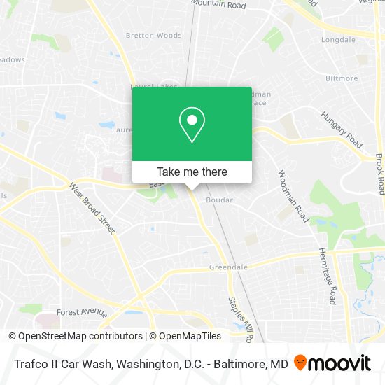 Mapa de Trafco II Car Wash
