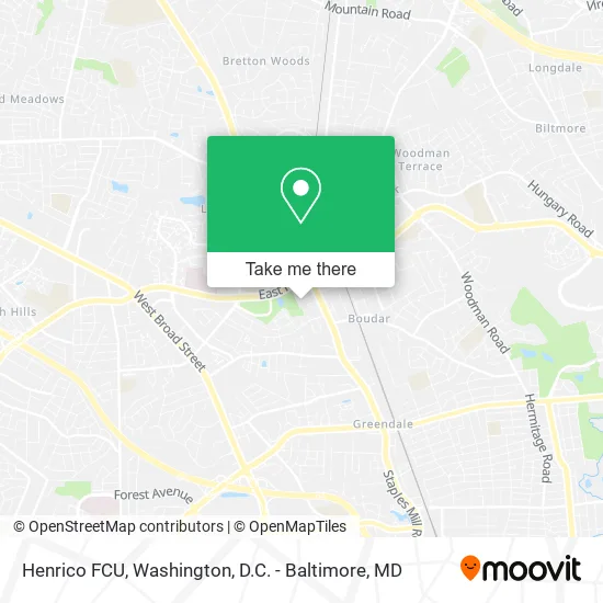 Henrico FCU map
