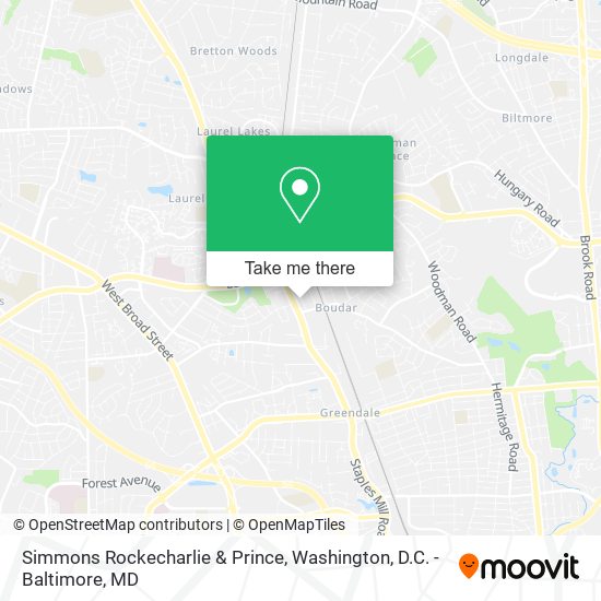 Mapa de Simmons Rockecharlie & Prince