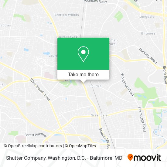 Mapa de Shutter Company