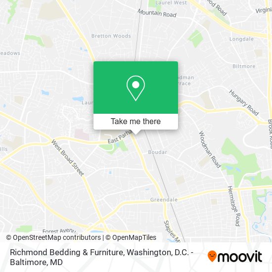 Richmond Bedding & Furniture map