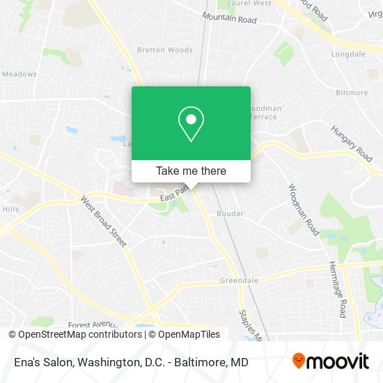Ena's Salon map