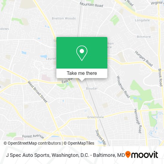 J Spec Auto Sports map
