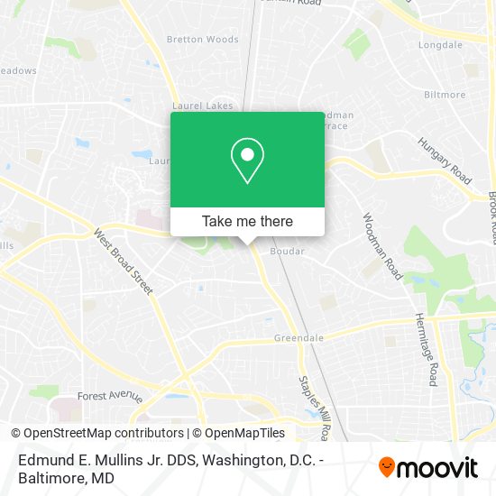Edmund E. Mullins Jr. DDS map
