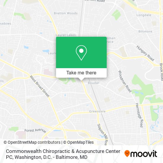 Mapa de Commonwealth Chiropractic & Acupuncture Center PC