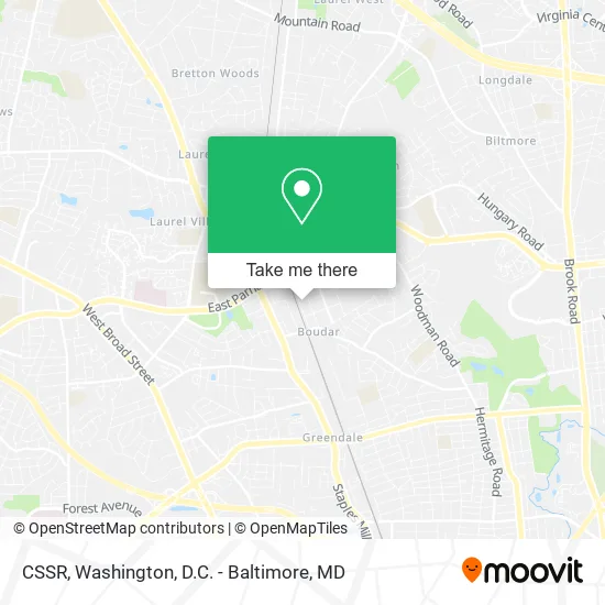 CSSR map