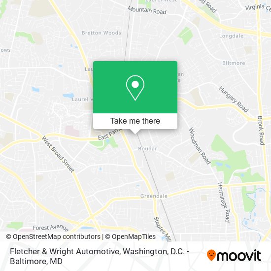 Fletcher & Wright Automotive map