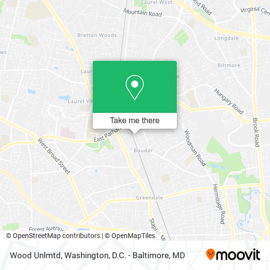 Wood Unlmtd map