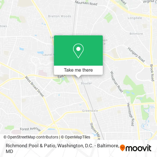 Richmond Pool & Patio map