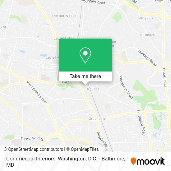 Commercial Interiors map