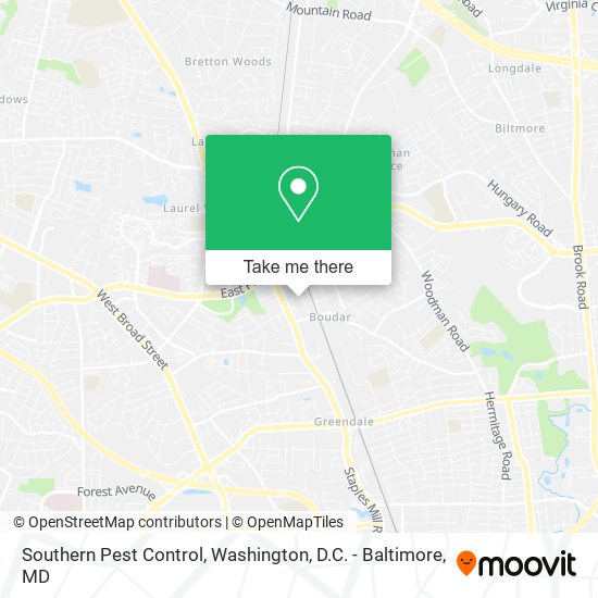 Southern Pest Control map