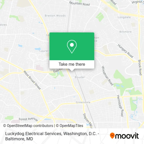 Luckydog Electrical Services map