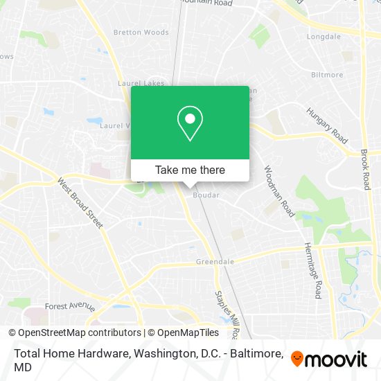 Mapa de Total Home Hardware