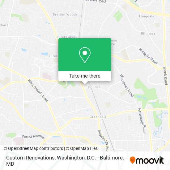 Mapa de Custom Renovations