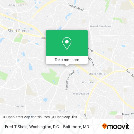 Fred T Shaia map