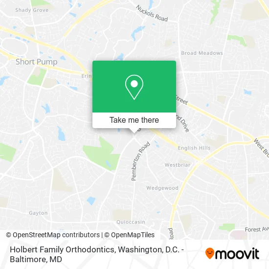 Holbert Family Orthodontics map