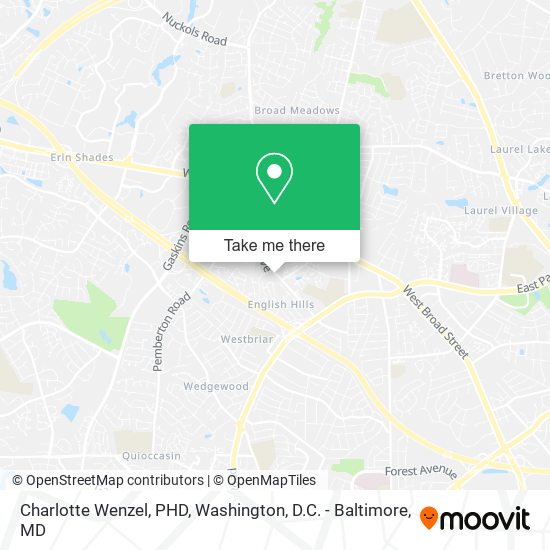 Charlotte Wenzel, PHD map