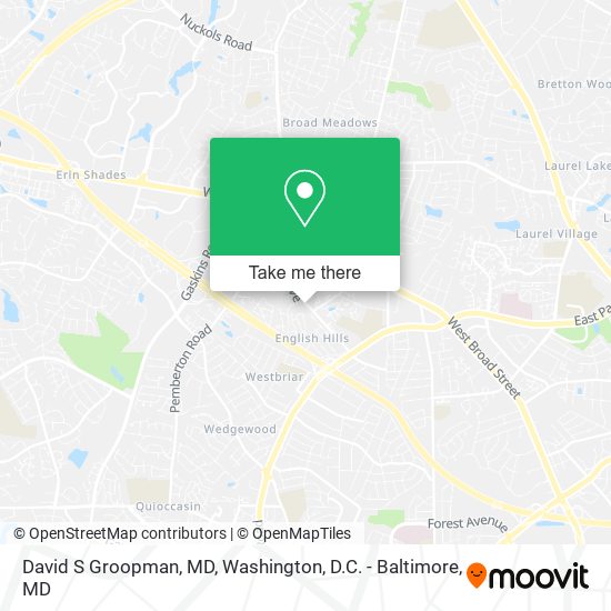 David S Groopman, MD map