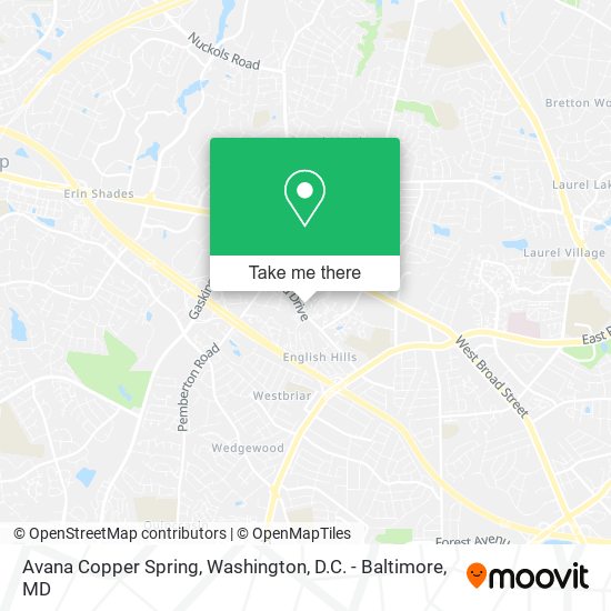 Avana Copper Spring map