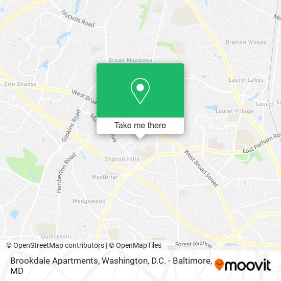 Mapa de Brookdale Apartments