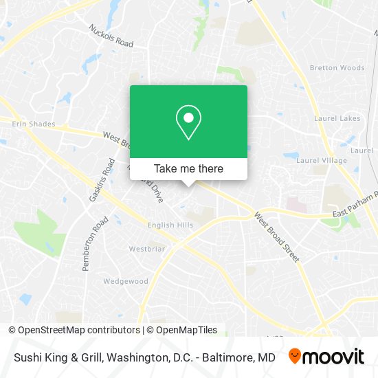 Sushi King & Grill map