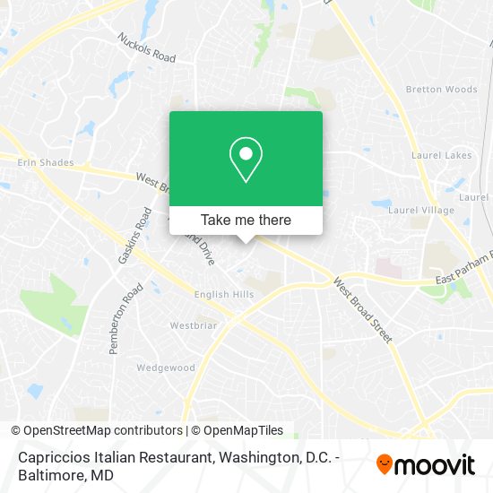 Capriccios Italian Restaurant map