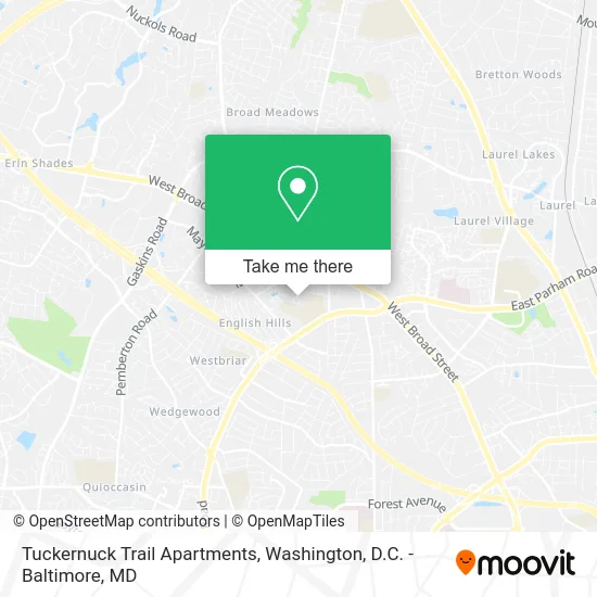 Tuckernuck Trail Apartments map