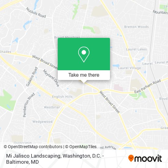 Mapa de Mi Jalisco Landscaping