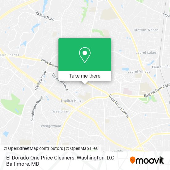 El Dorado One Price Cleaners map