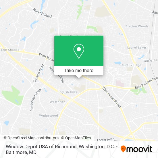 Window Depot USA of Richmond map