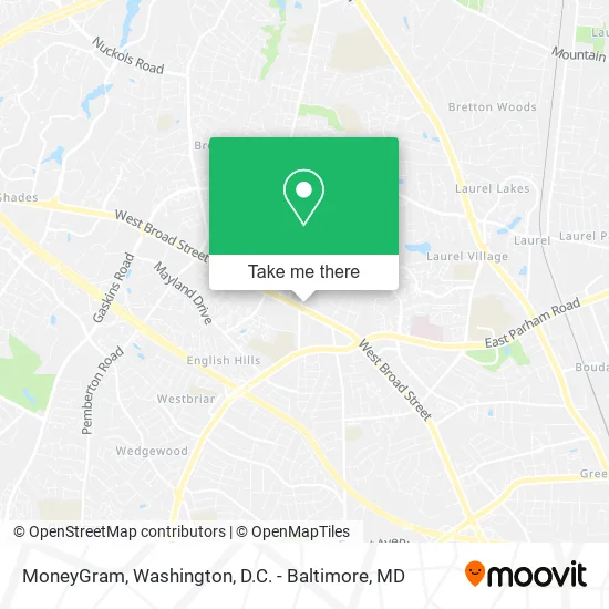 MoneyGram map