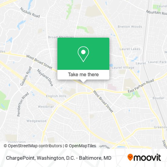 ChargePoint map