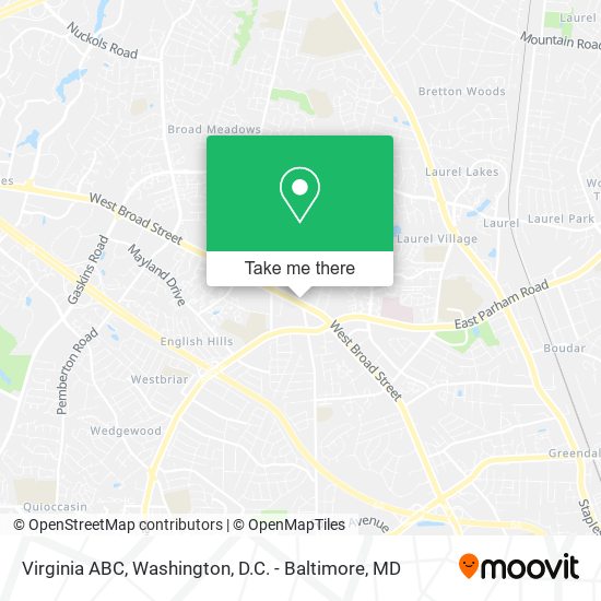 Virginia ABC map