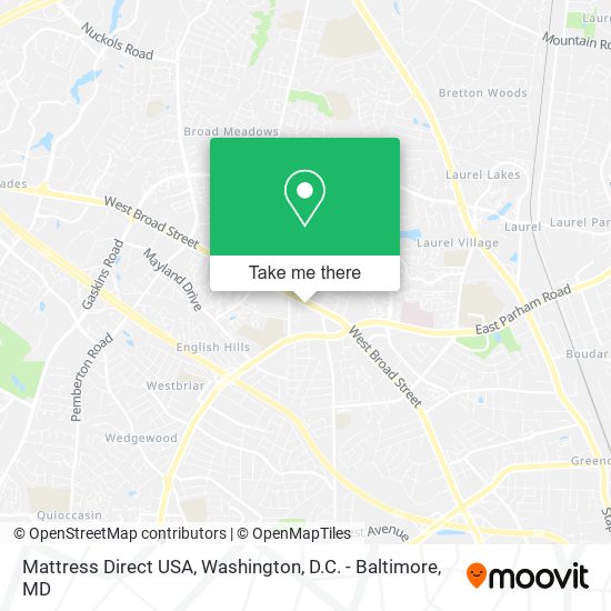 Mattress Direct USA map