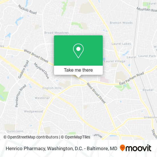 Henrico Pharmacy map