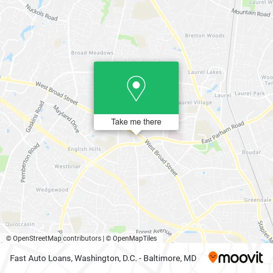 Fast Auto Loans map