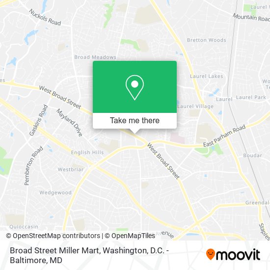 Broad Street Miller Mart map