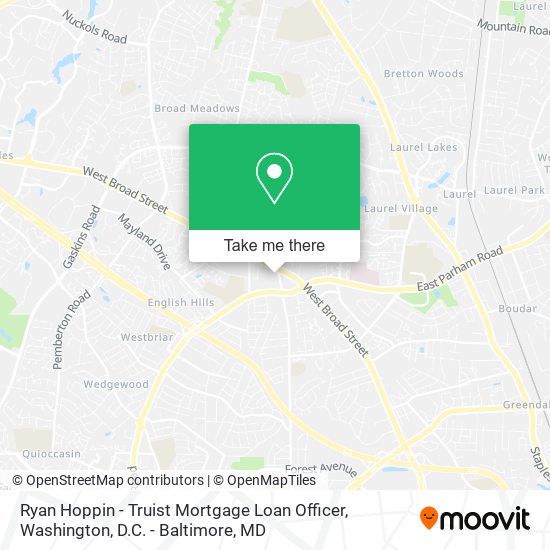 Mapa de Ryan Hoppin - Truist Mortgage Loan Officer